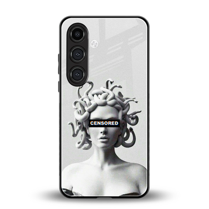 Censored back phone cover | glass case for samsung galaxy s24