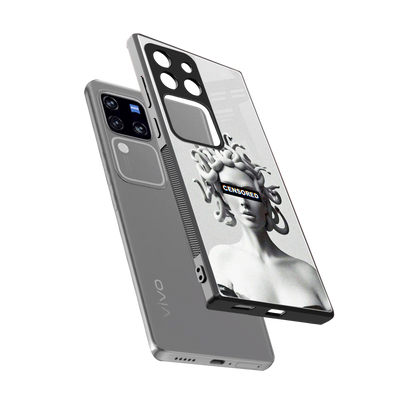 Censored sleekvivo v30 pro cover with tempered glass back and TPU edges