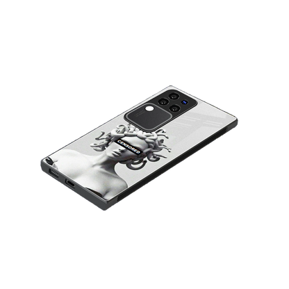 Censored stylish phone case forvivo v30 pro | glossy glass and slim fit
