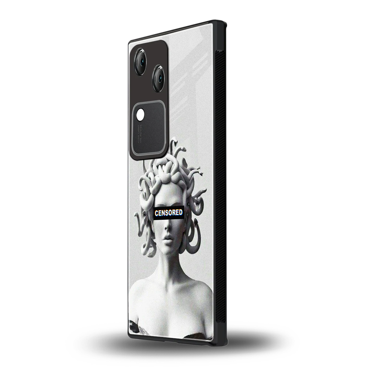 Censored vivo v30 mobile cover | shockproof glass phone case