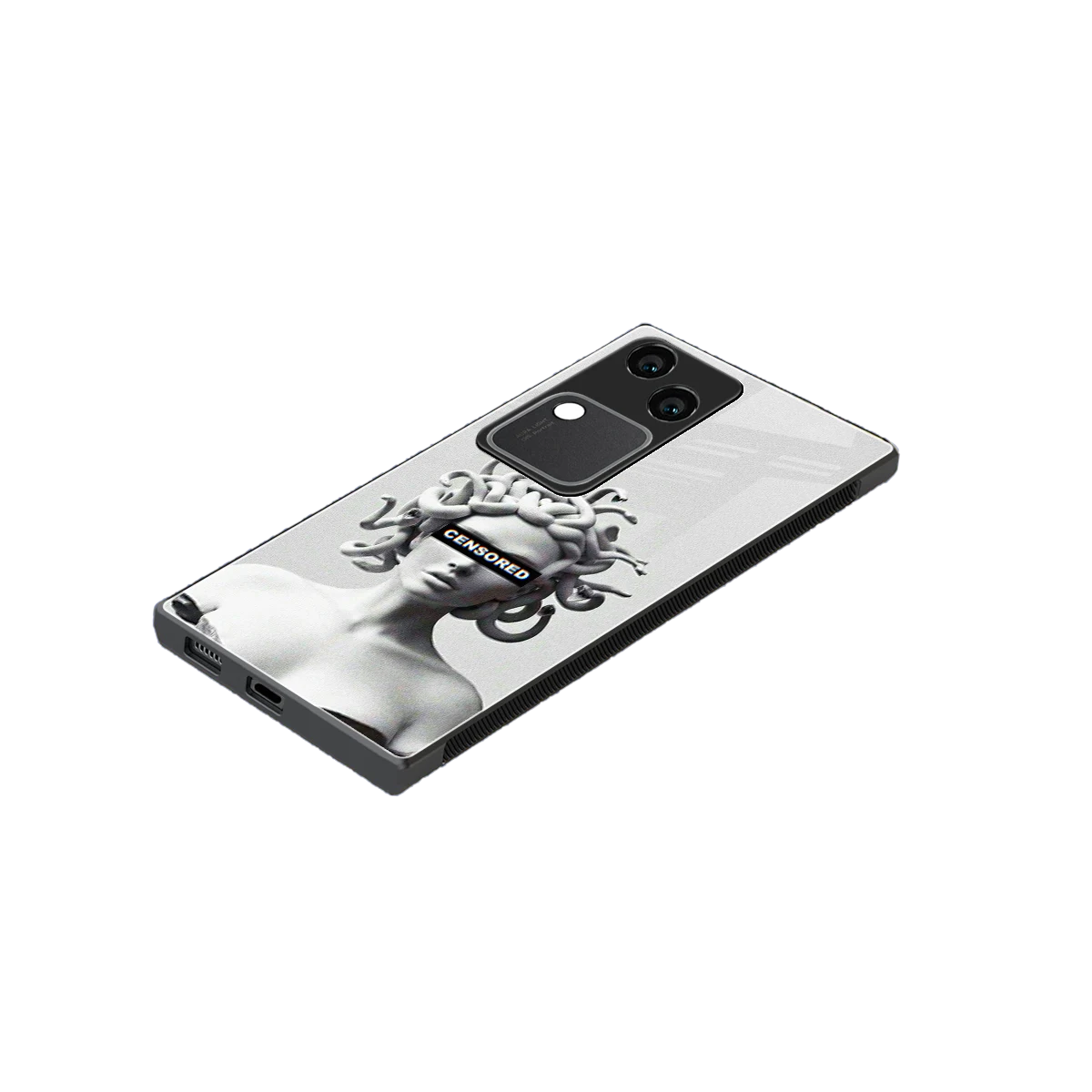 Censored stylish phone case for vivo v30 | glossy glass and slim fit