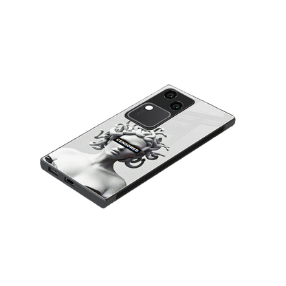 Censored stylish phone case for vivo v30 | glossy glass and slim fit
