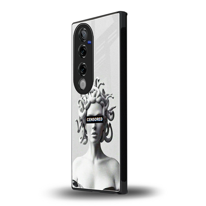 Censored vivo v40 pro mobile cover | shockproof glass phone case