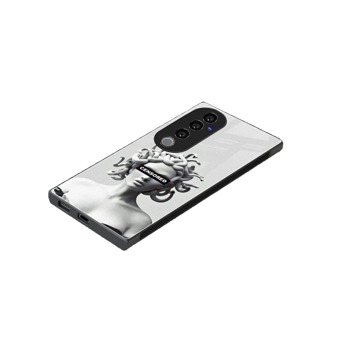 Censored stylish phone case for vivo v40 pro | glossy glass and slim fit