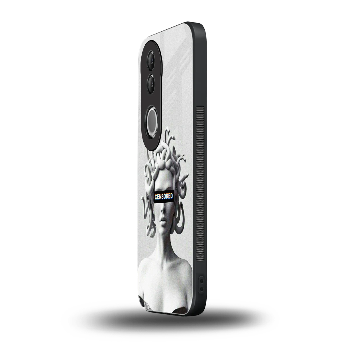 Censored vivo v50 mobile cover | shockproof glass phone case