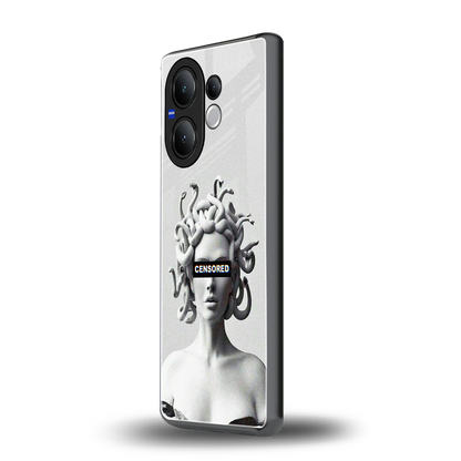 Censored vivo v60 mobile cover | shockproof glass phone case