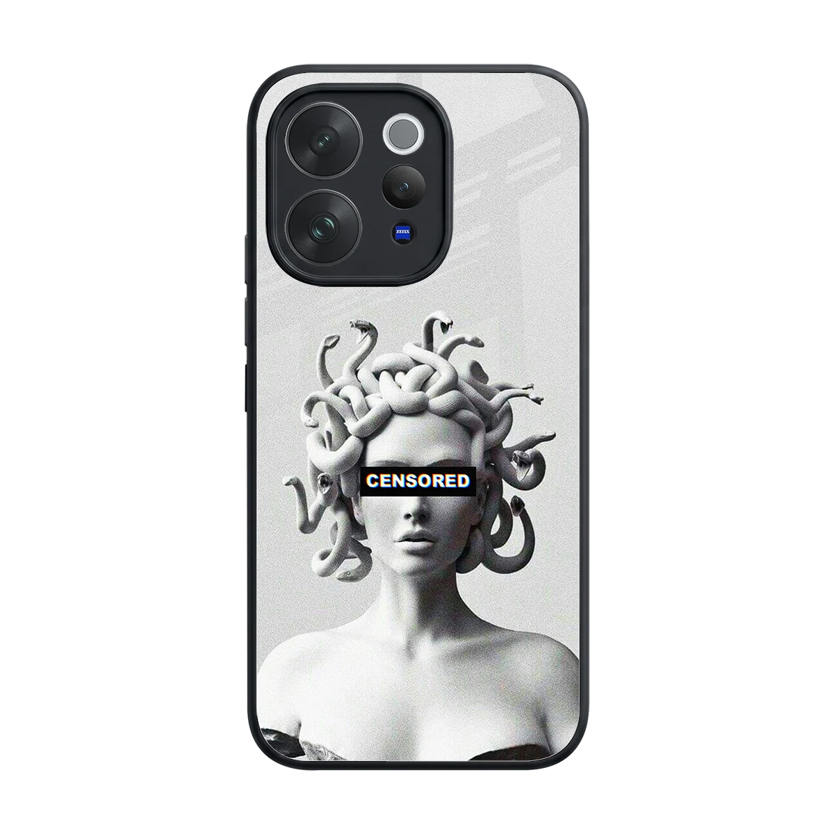 Censored back phone cover | glass case for vivo v70 elite