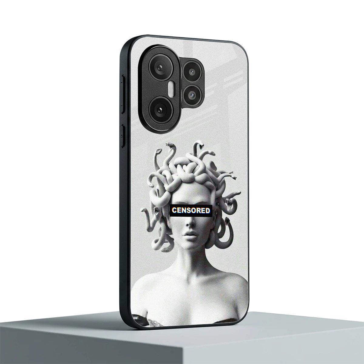 Censored vivo x200 fe mobile cover | shockproof glass phone case