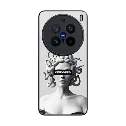 Censored back phone cover | glass case for vivo x200 pro