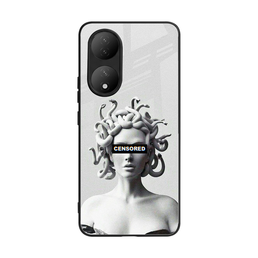 Censored back phone cover | glass case for Vivo-y100