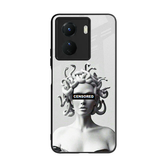 Censored back phone cover | glass case for vivo y16