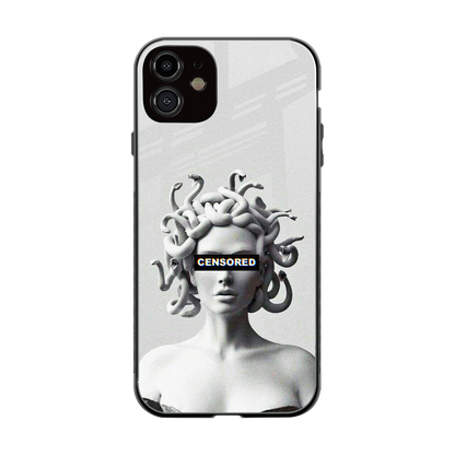 Censored back phone cover | glass case for iphone 11