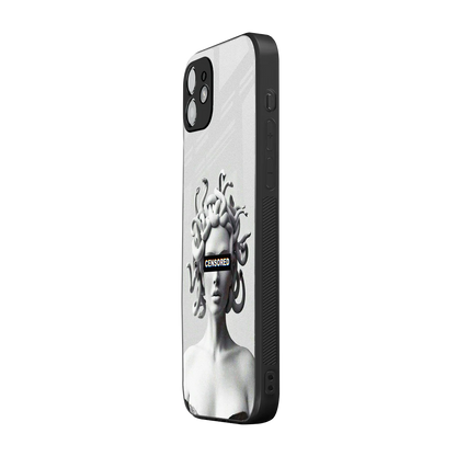 Censored iphone 11 mobile cover | shockproof glass phone case