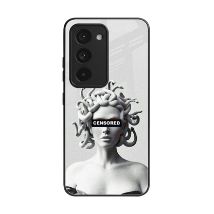 Censored back phone cover | glass case for redmi 15 5g