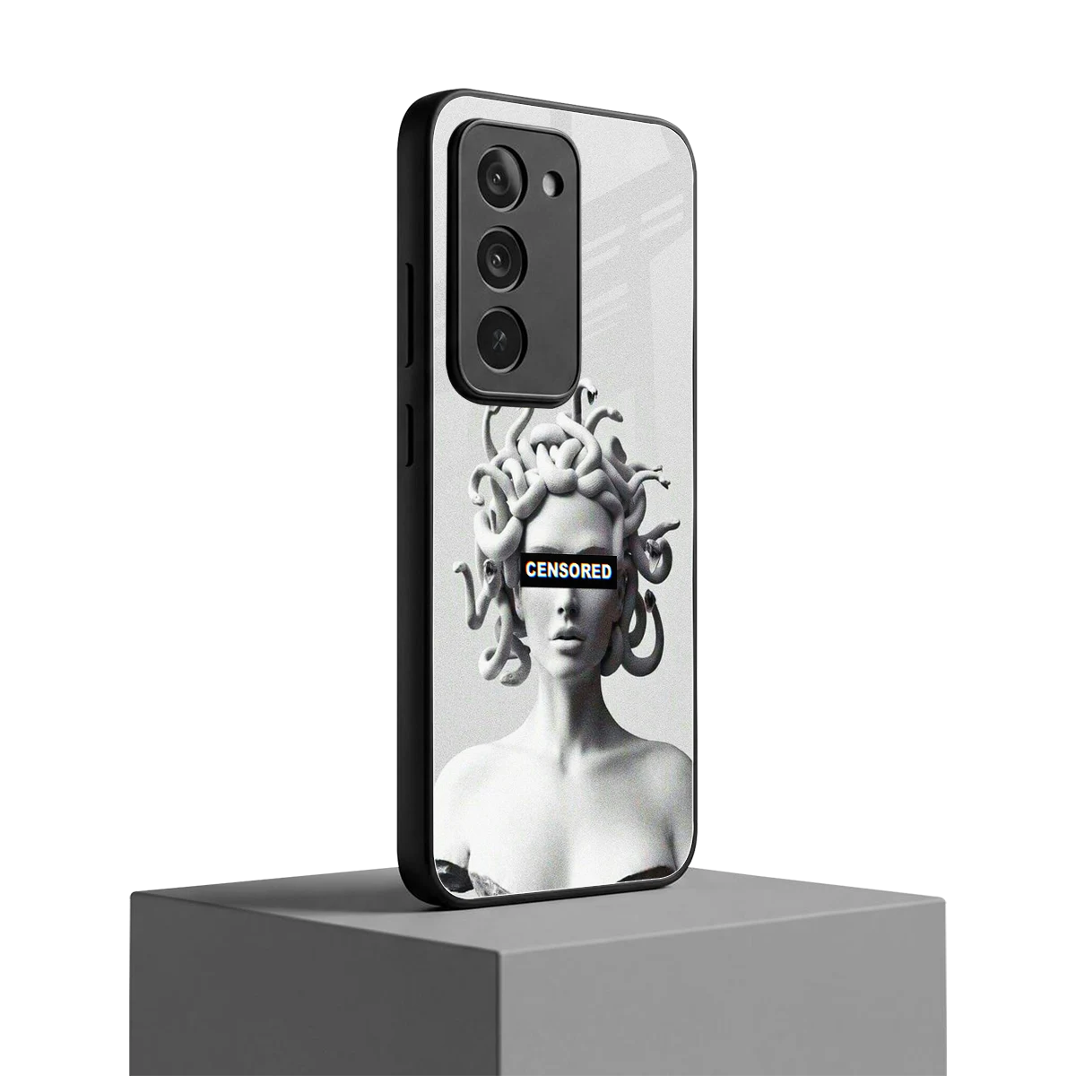 Censored redmi 15 5g mobile cover | shockproof glass phone case