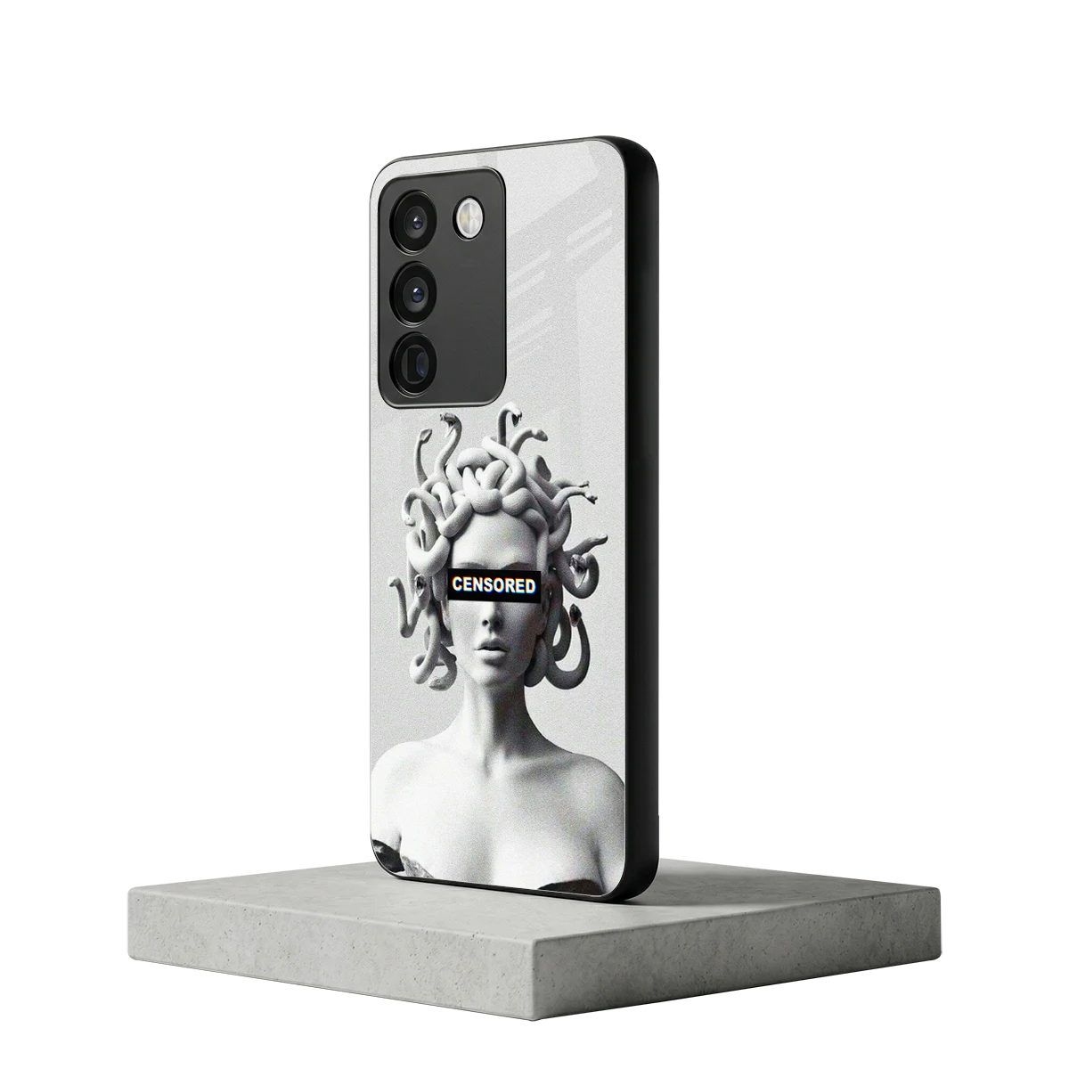 Censored vivo y200 5g mobile cover | shockproof glass phone case
