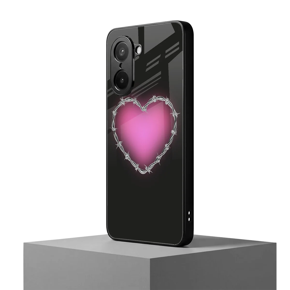 Chained Heart oneplus nord ce5 5g mobile cover | shockproof glass phone case