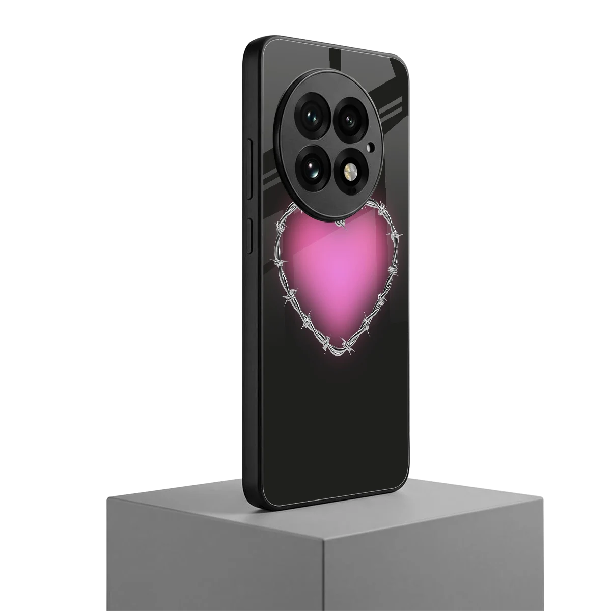 Chained Heart oneplus 13 mobile cover | shockproof glass phone case