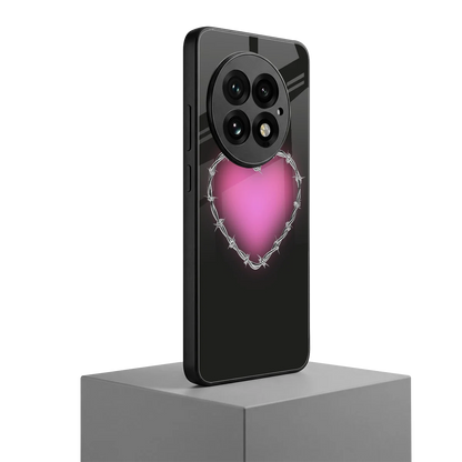 Chained Heart oneplus 13 mobile cover | shockproof glass phone case
