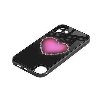 Chained Heart stylish phone case for cmf nothing phone 1 | glossy glass and slim fit