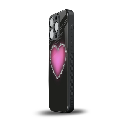 Chained Heart iphone 13 pro mobile cover | shockproof glass phone case
