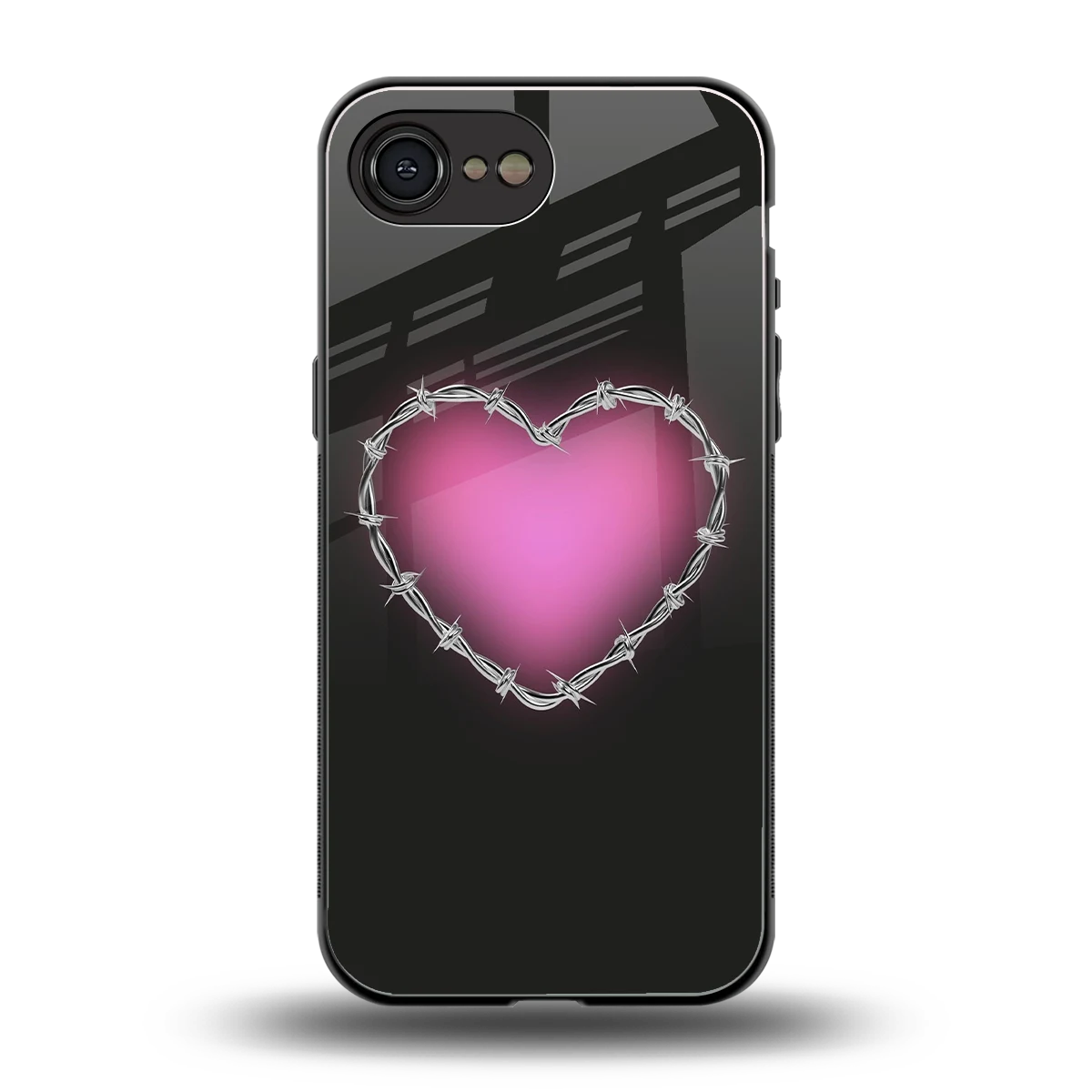 Chained Heart back phone cover | glass case for iphone 16e