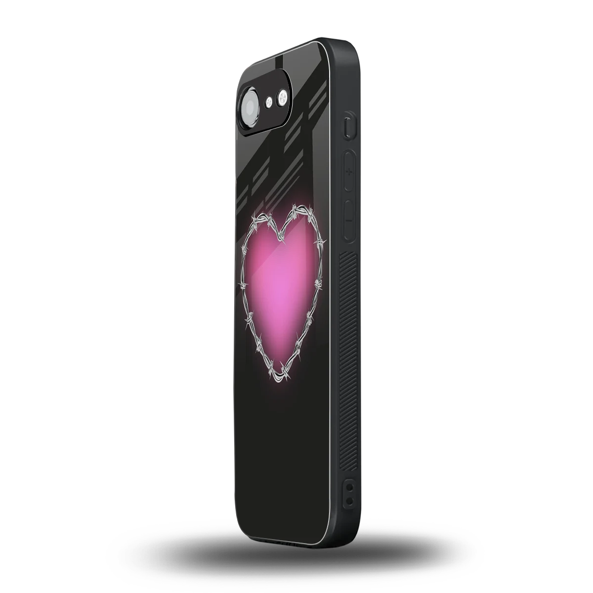 Chained Heart iphone 16e mobile cover | shockproof glass phone case
