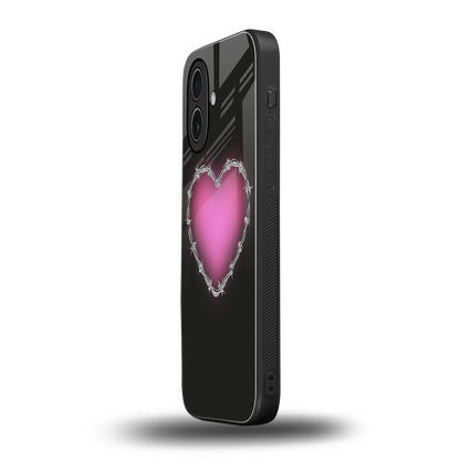 Chained Heart iphone 17 mobile cover | shockproof glass phone case