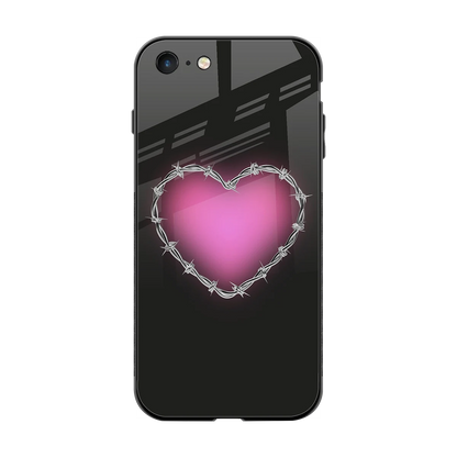 Chained Heart back phone cover | glass case for iphone 7