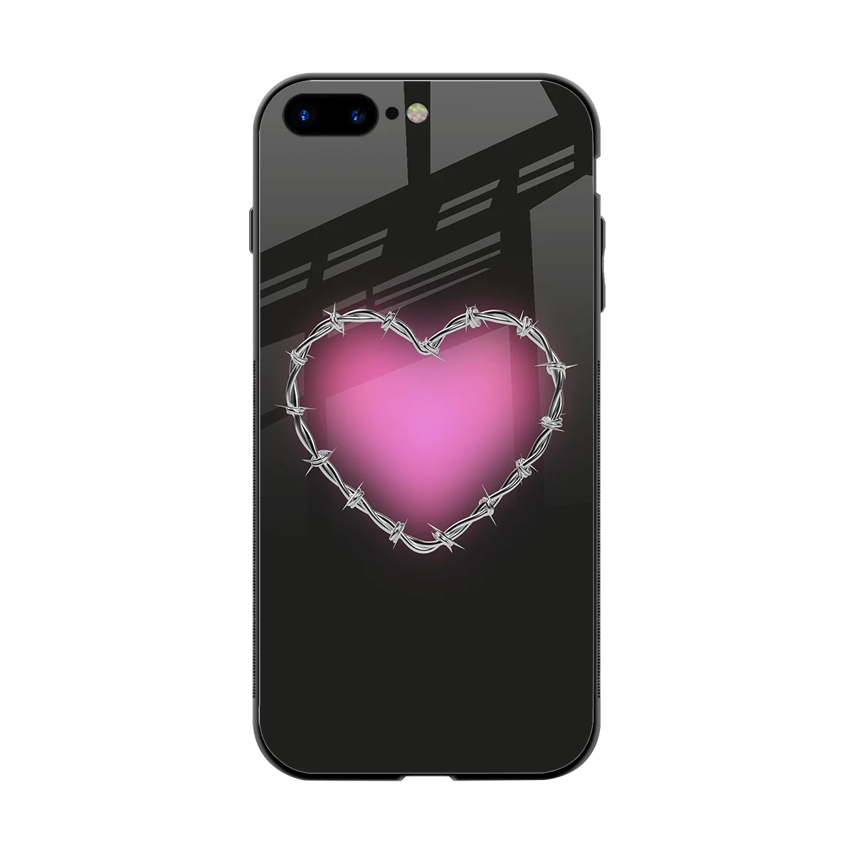 Chained Heart back phone cover | glass case for iphone 7 plus