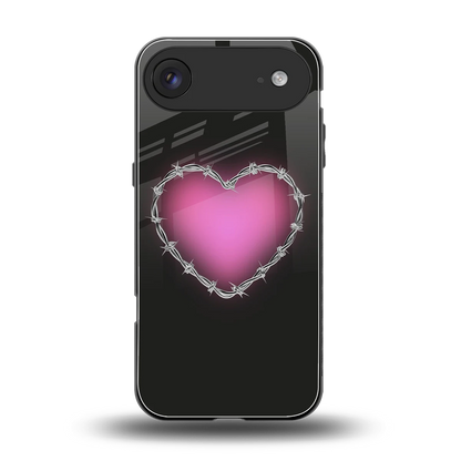 Chained Heart back phone cover | glass case for iphone air