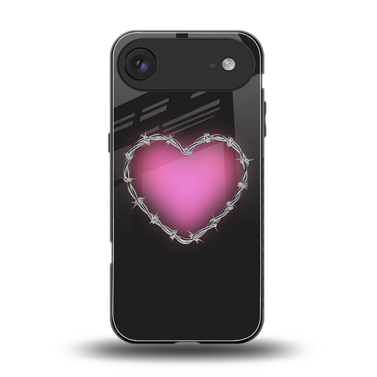 Chained Heart back phone cover | glass case for iphone air