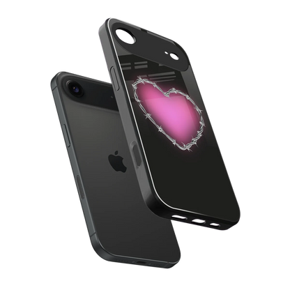 Chained Heart sleek iphone air cover with tempered glass back and TPU edges