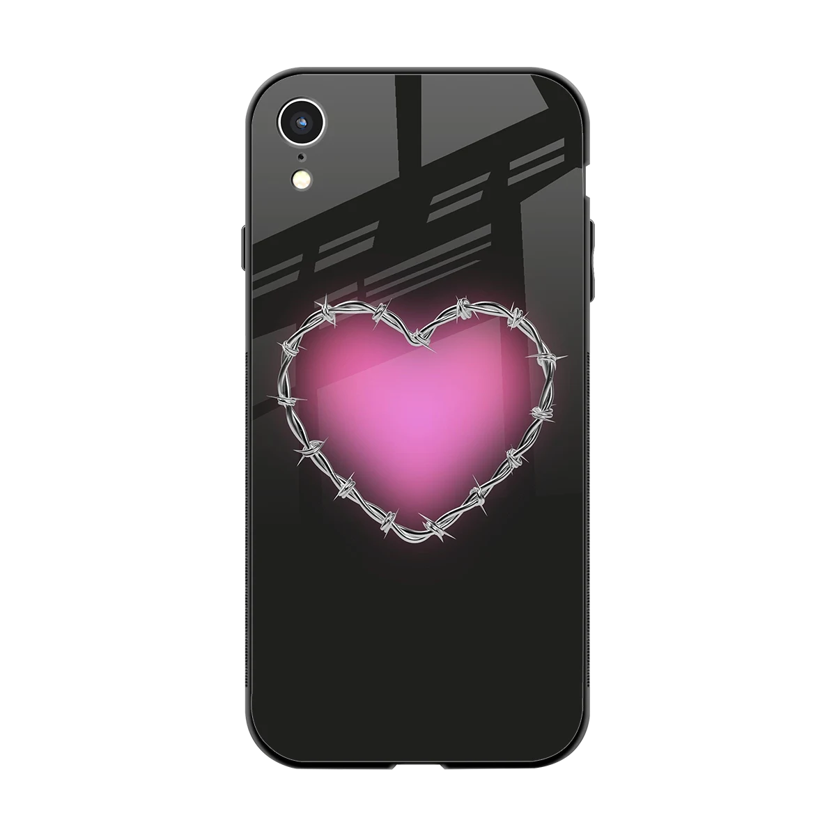 Chained Heart back phone cover | glass case for iphone xr