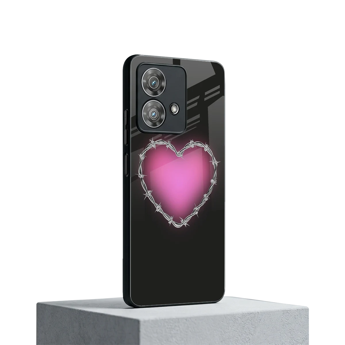 Chained Heart motorola edge 40 neo 5g mobile cover | shockproof glass phone case