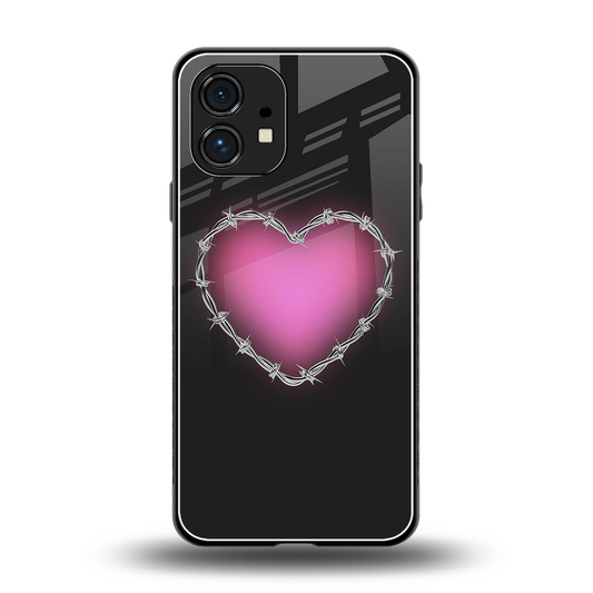Chained Heart back phone cover | glass case for nothing phone 1