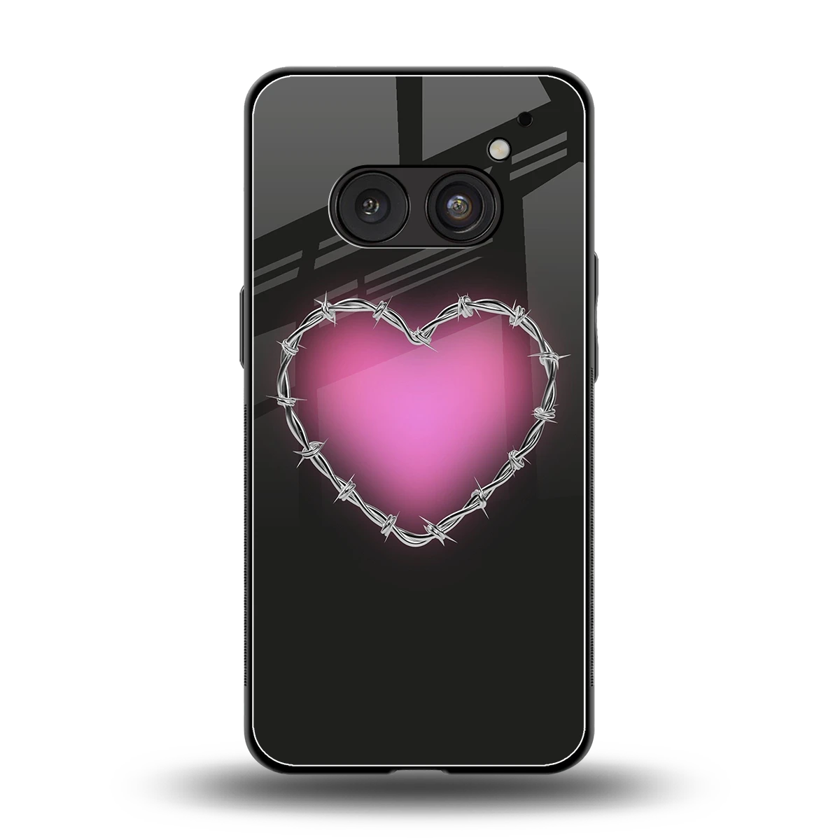 Chained Heart back phone cover | glass case for nothing phone 2a