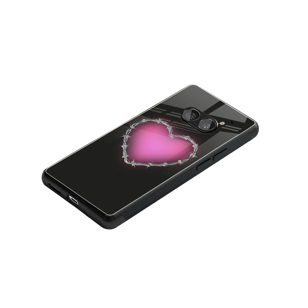 Chained Heart stylish phone case for nothing phone 2a | glossy glass and slim fit