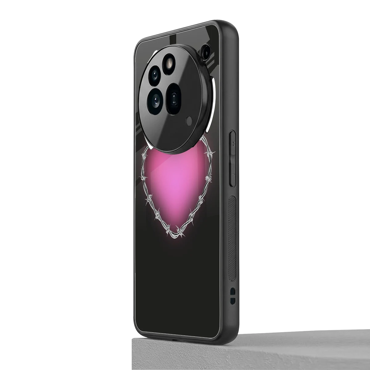 Chained Heart nothing phone 3a pro mobile cover | shockproof glass phone case
