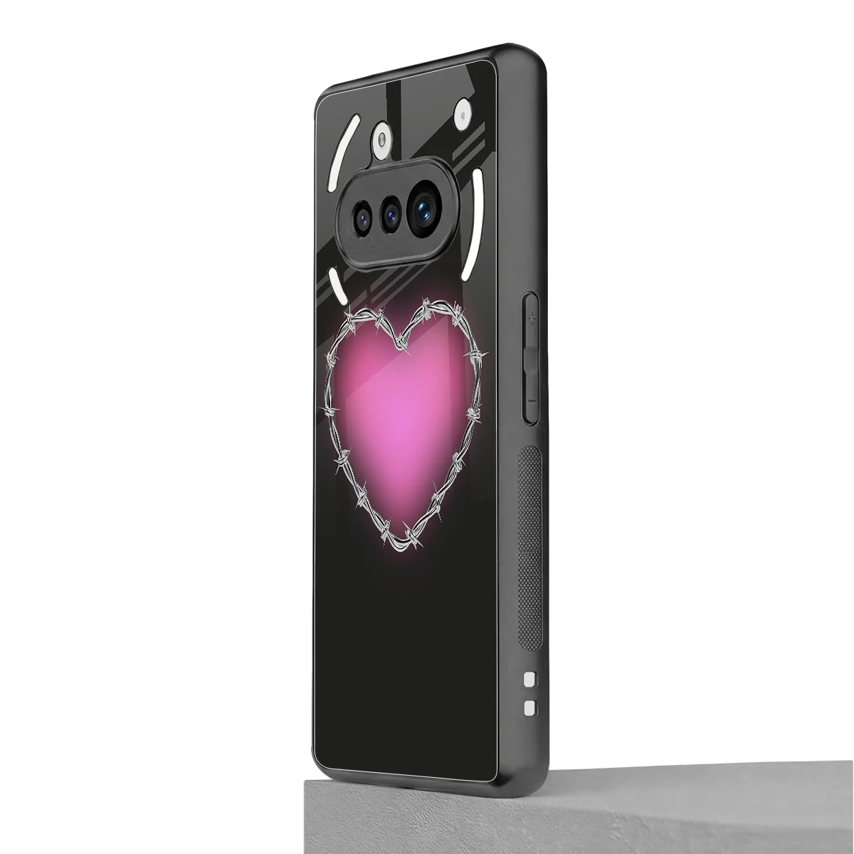 Chained Heart nothing phone 3a mobile cover | shockproof glass phone case