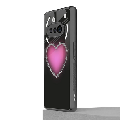 Chained Heart nothing phone 3a mobile cover | shockproof glass phone case
