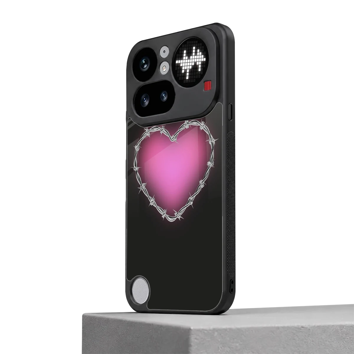 Chained Heart nothing phone 4a pro mobile cover | shockproof glass phone case