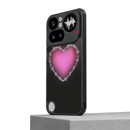 Chained Heart nothing phone 4a pro mobile cover | shockproof glass phone case