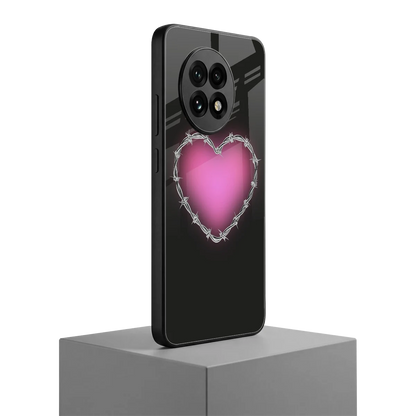 Chained Heart oneplus 13r mobile cover | shockproof glass phone case