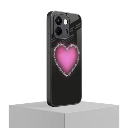 Chained Heart oneplus 13s mobile cover | shockproof glass phone case