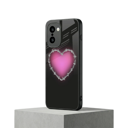 Chained Heart oneplus 15r mobile cover | shockproof glass phone case