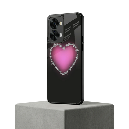 Chained Heart oneplus nord 2t mobile cover | shockproof glass phone case