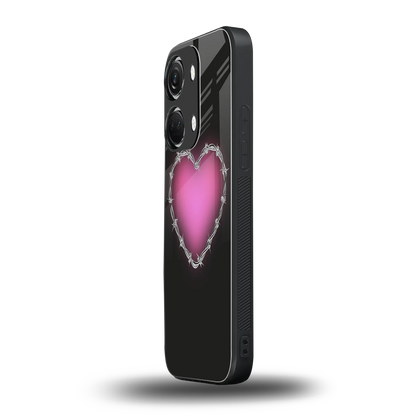 Chained Heart oneplus nord 3 mobile cover | shockproof glass phone case