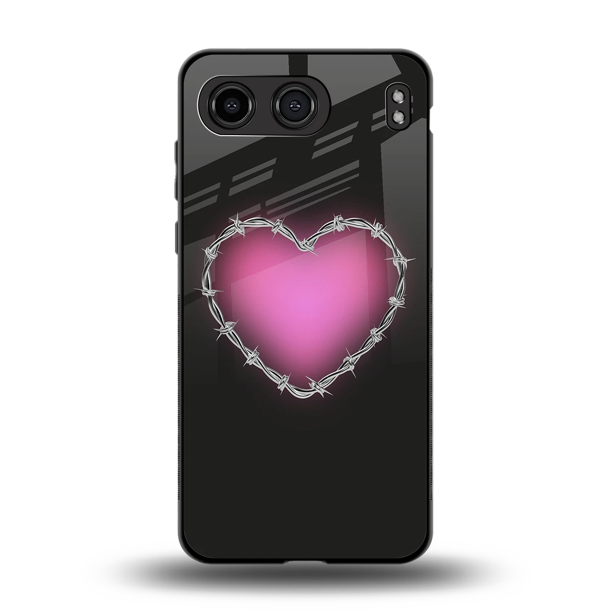Chained Heart back phone cover | glass case for oneplus nord 4
