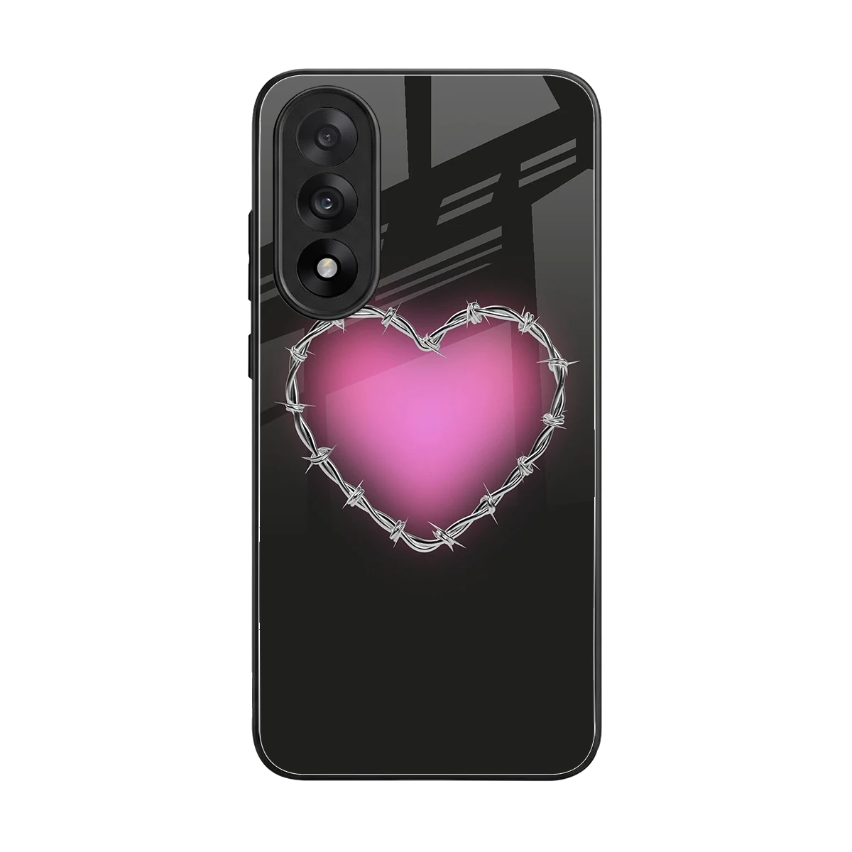 Chained Heart back phone cover | glass case for oneplus nord 5